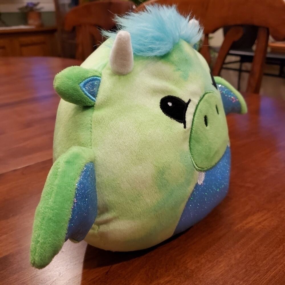 Cuddly Crew tie dye dragon soft pet plushy - Picture 4 of 5